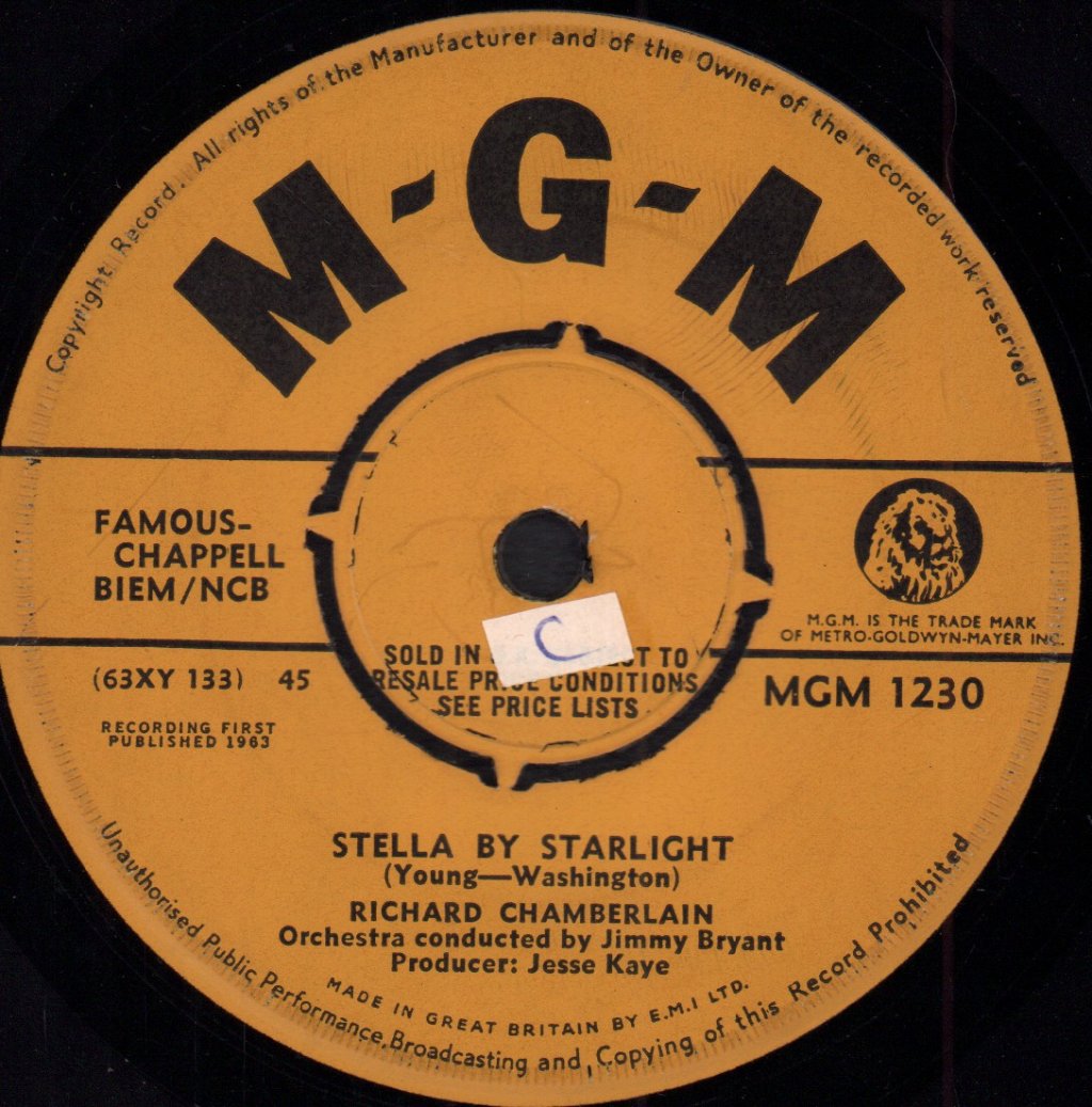 Richard Chamberlain - Georgia On My Mind - 7 Inch