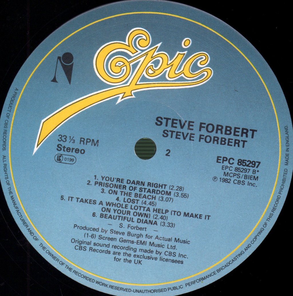 Steve Forbert - Steve Forbert - Lp