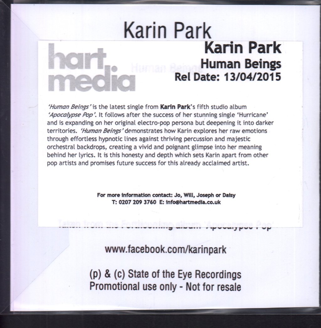 Karin Park - Human Beings - Cdr