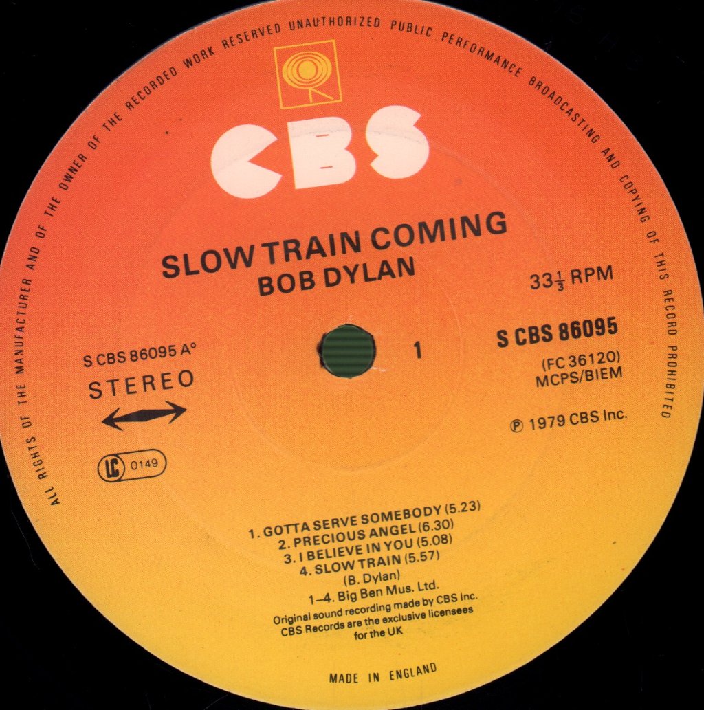 Bob Dylan - Slow Train Coming - Lp