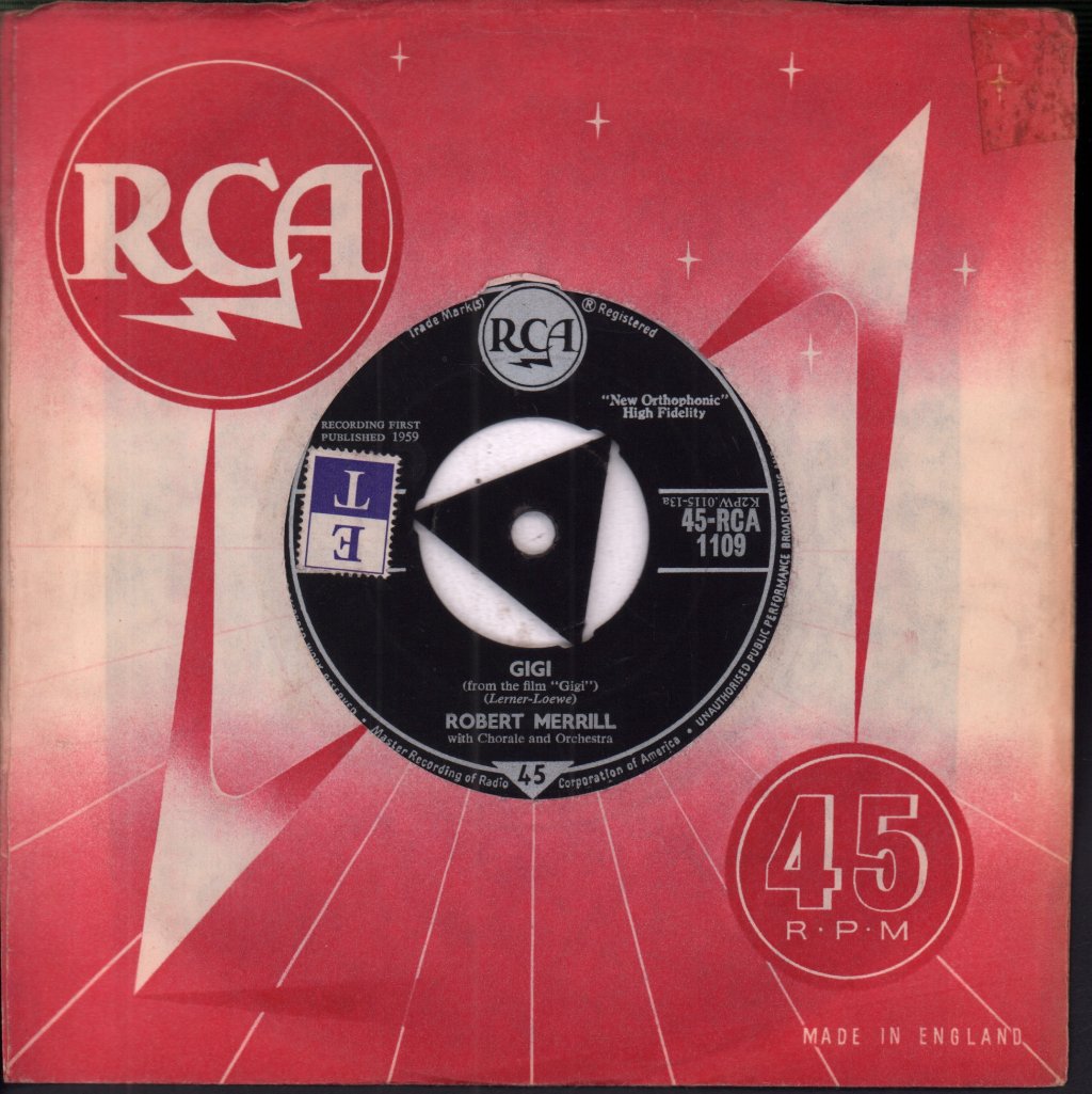 Robert Merrill - Gigi - 7 Inch