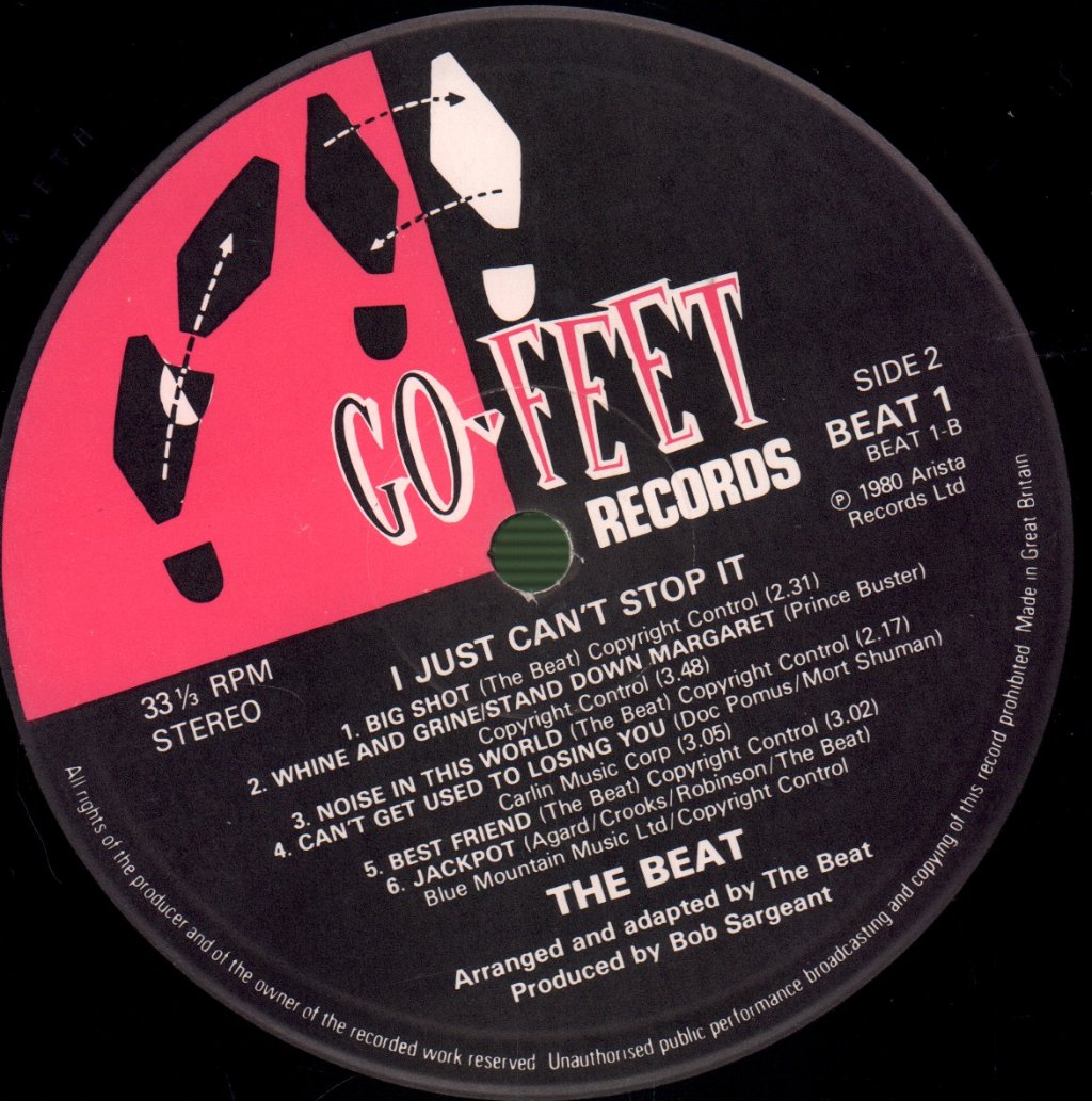 Beat - I Just Can't Stop It - Lp