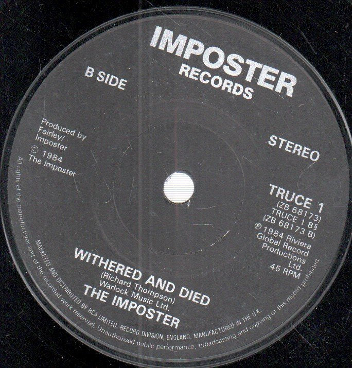Imposter (elvis costello) - Peace In Our Time - 7 Inch
