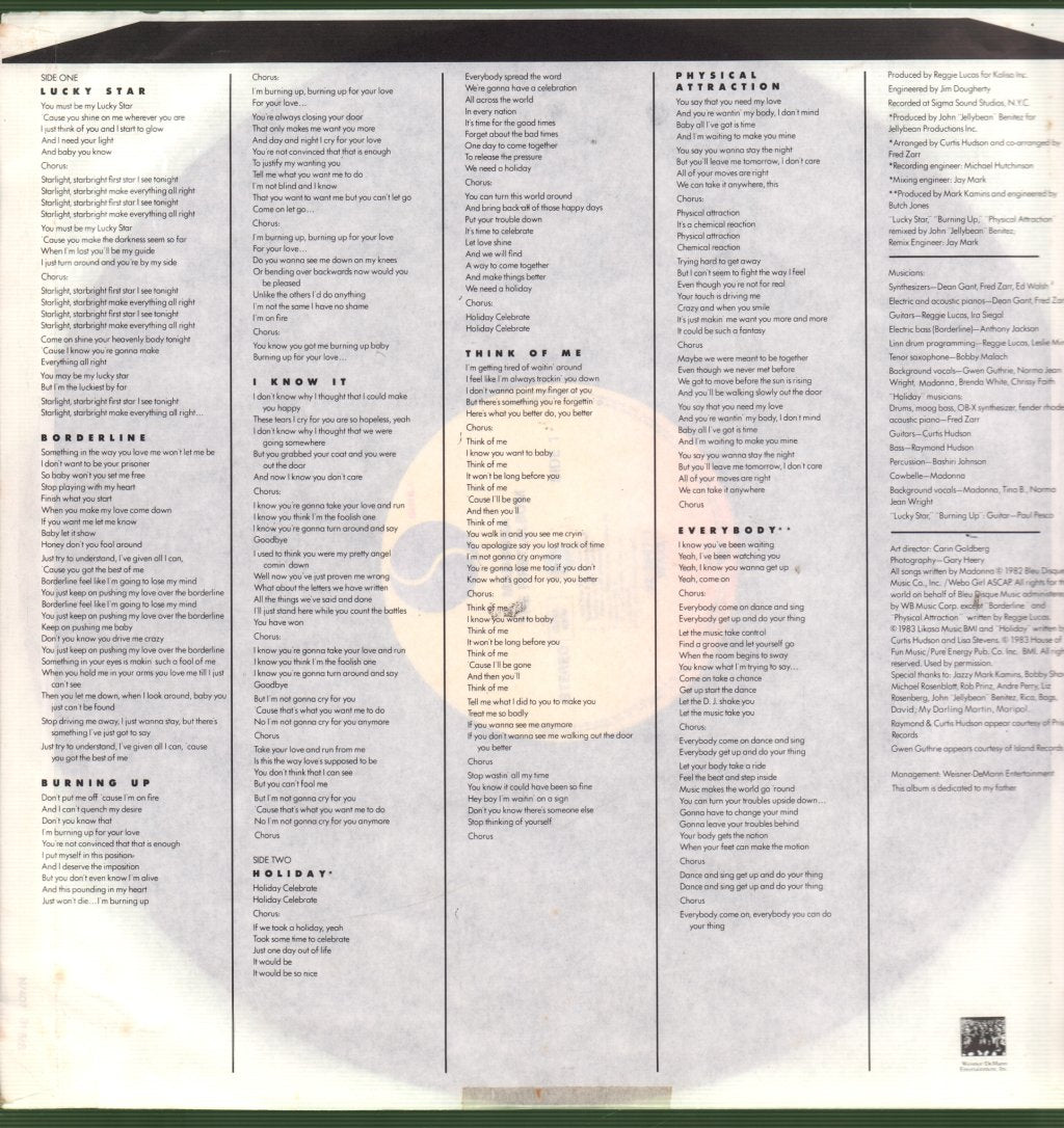 Madonna - First Album - Lp