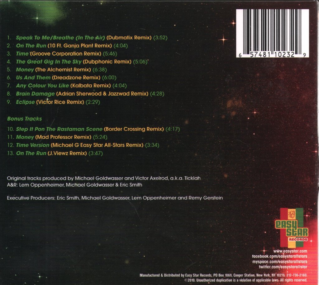 Easy Star All-Stars - Dubber Side of the Moon - Cd
