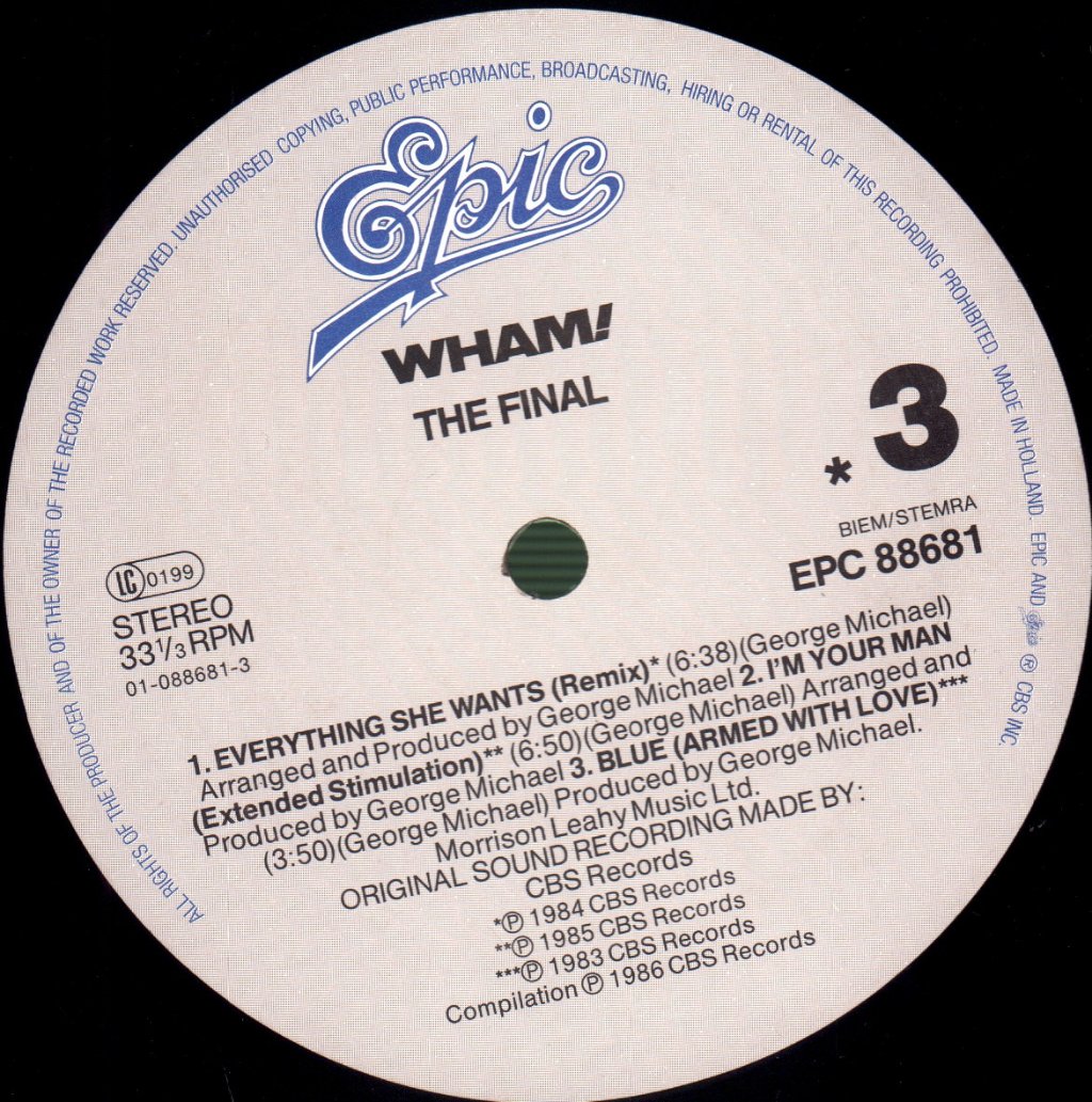 Wham - Final - Double Lp