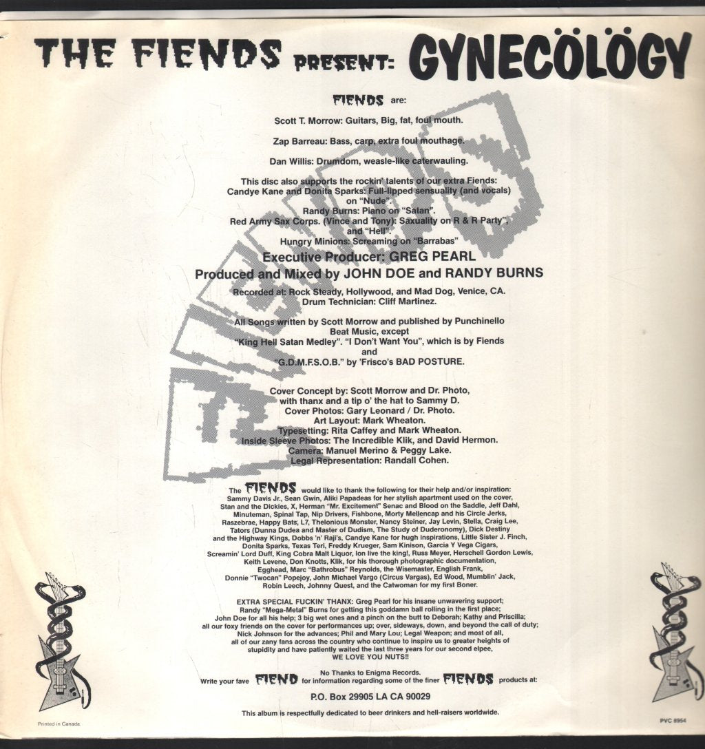 Fiends - Gynecology - Lp