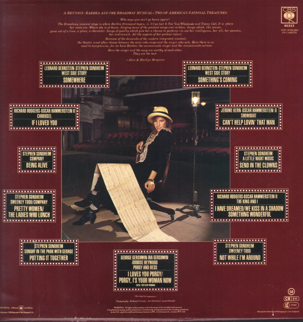 Barbra Streisand - Broadway Album - Lp