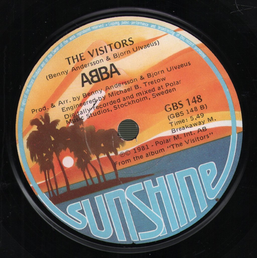 ABBA - Head Over Heels / The Visitors - 7 Inch