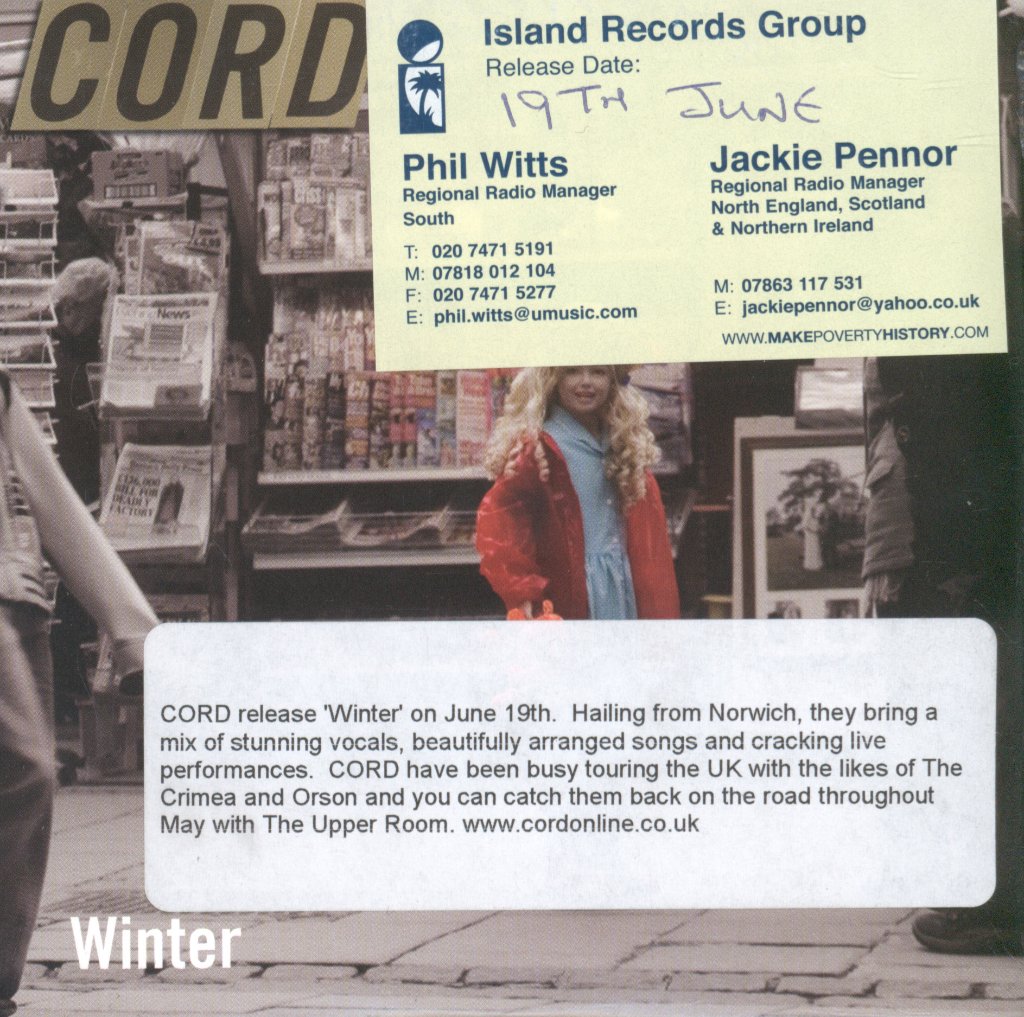 Cord - Winter - Cd