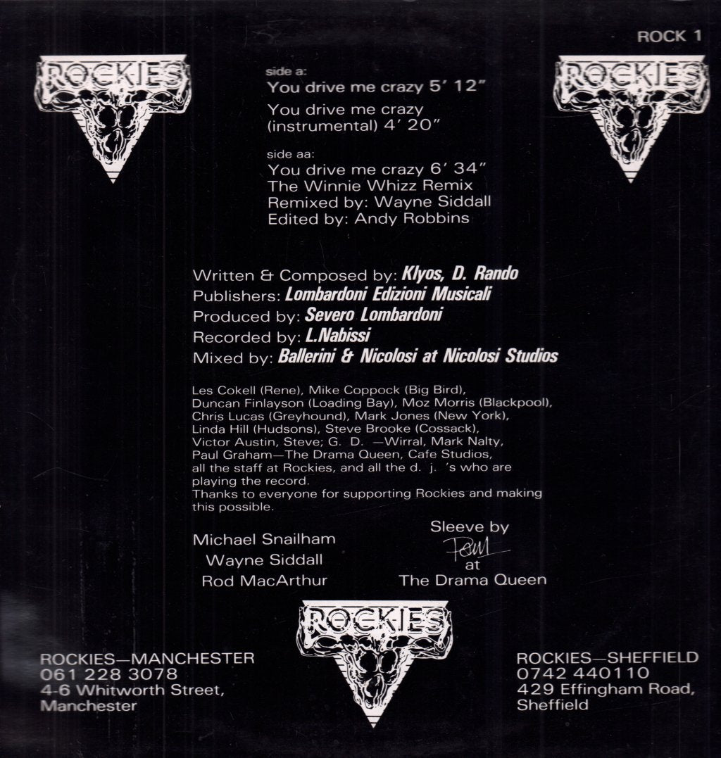 Reflectors - You Drive Me Crazy - 12 Inch