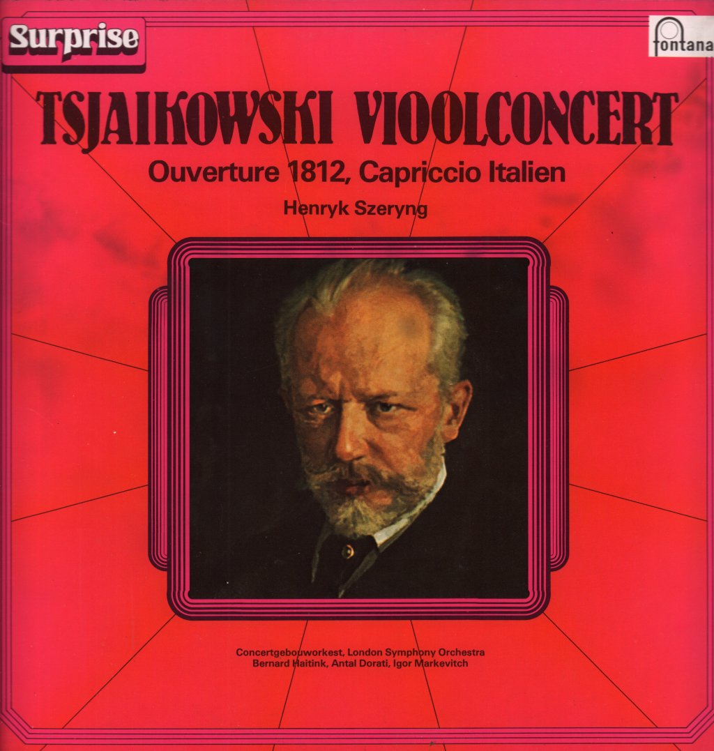 Henryk Szeryng - Tajaikowski Vioolconcert Overture 1812 - Lp