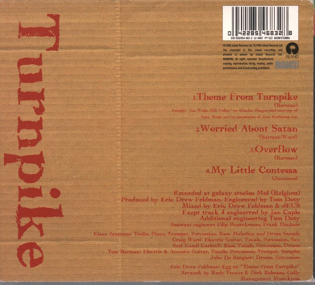 Deus - Theme From Turnpike - Cd