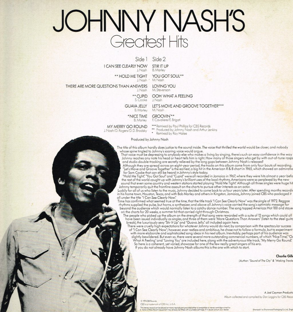 Johnny Nash - Greatest Hits - Lp