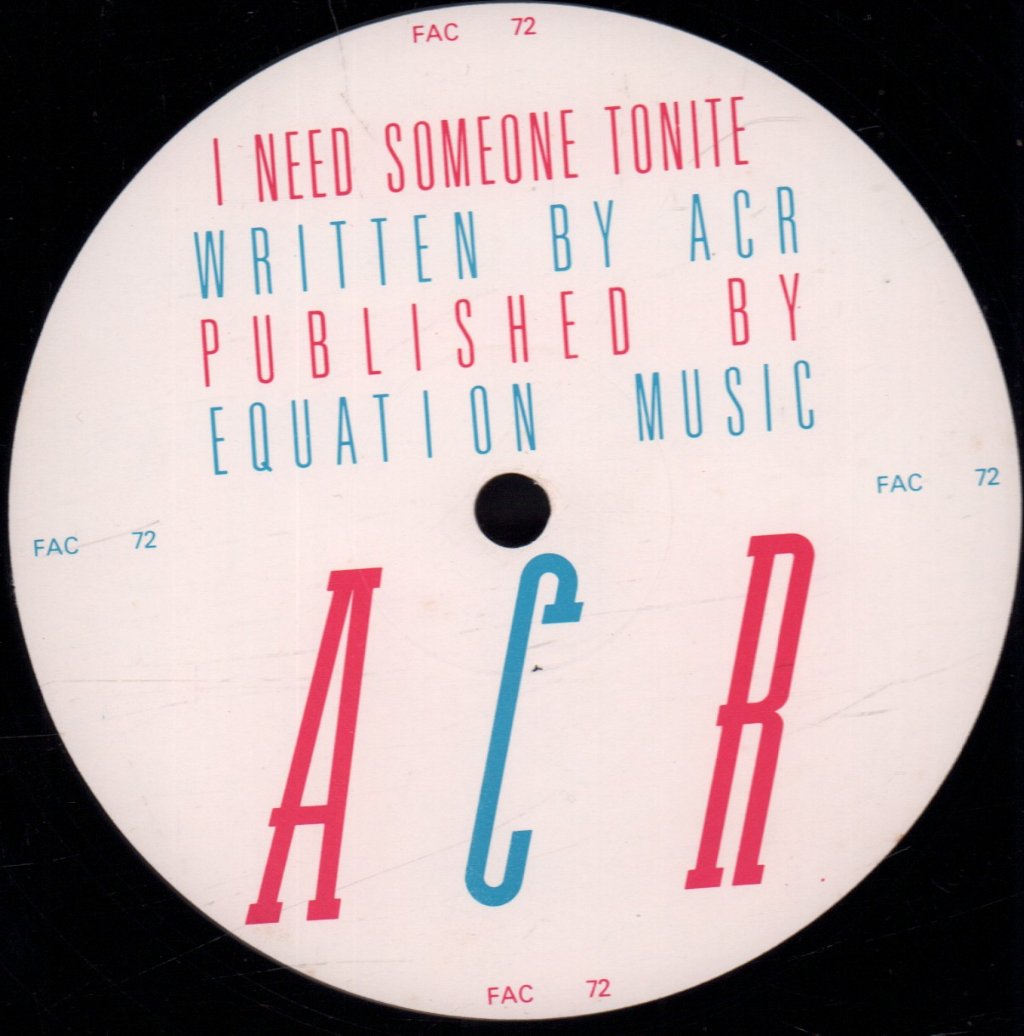 A Certain Ratio - I Need Someone Tonite - 12 Inch