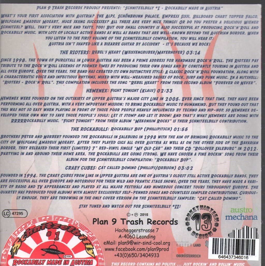 Various Artists - Schnitzelbilly #1 - 7 Inch