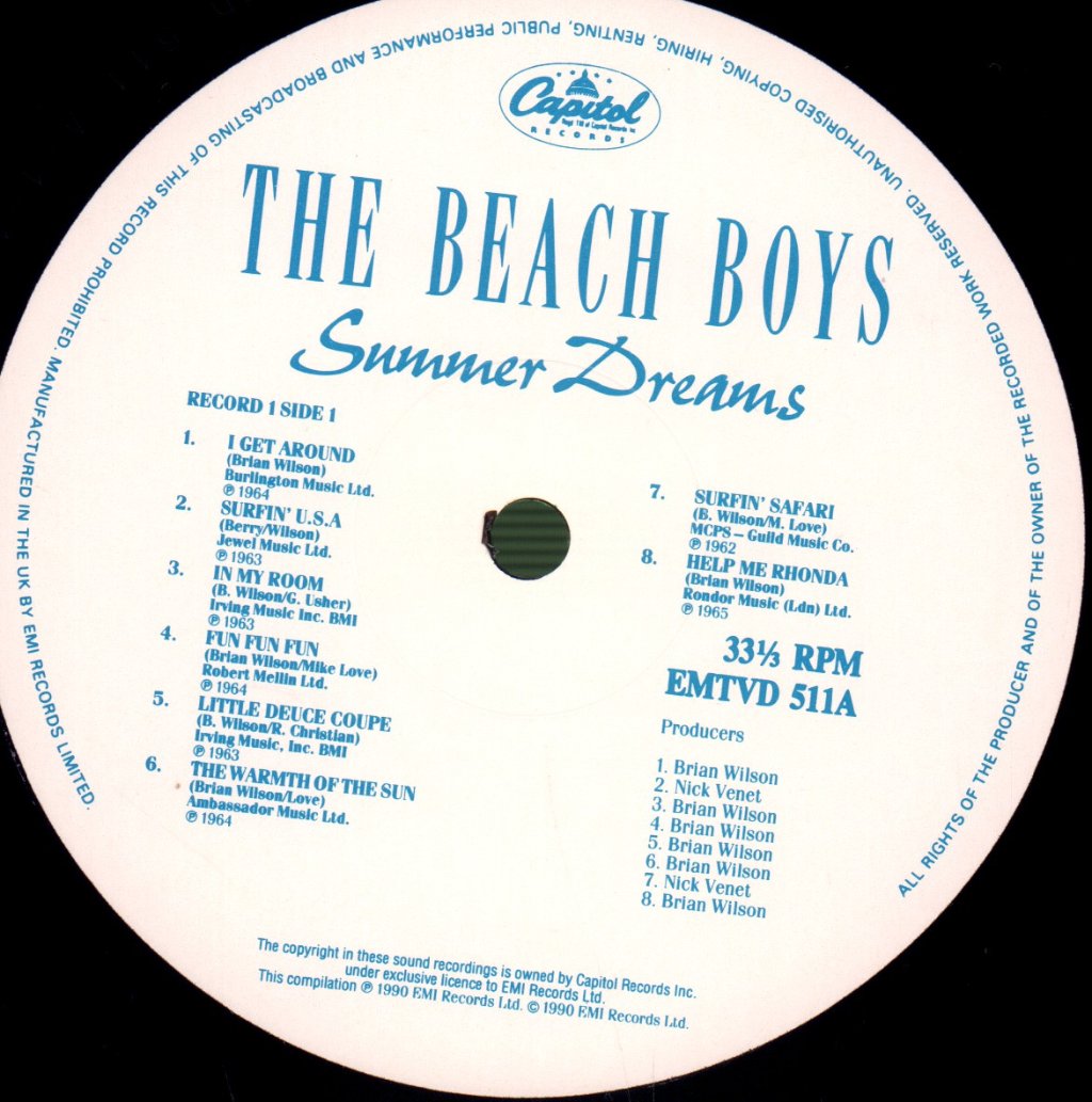 Beach Boys - Summer Dreams: 32 Classic Tracks - Double Lp
