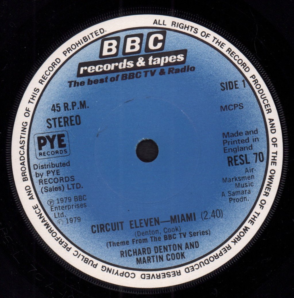 Richard Denton And Martin Cook - Circuit Eleven Miami - 7 Inch