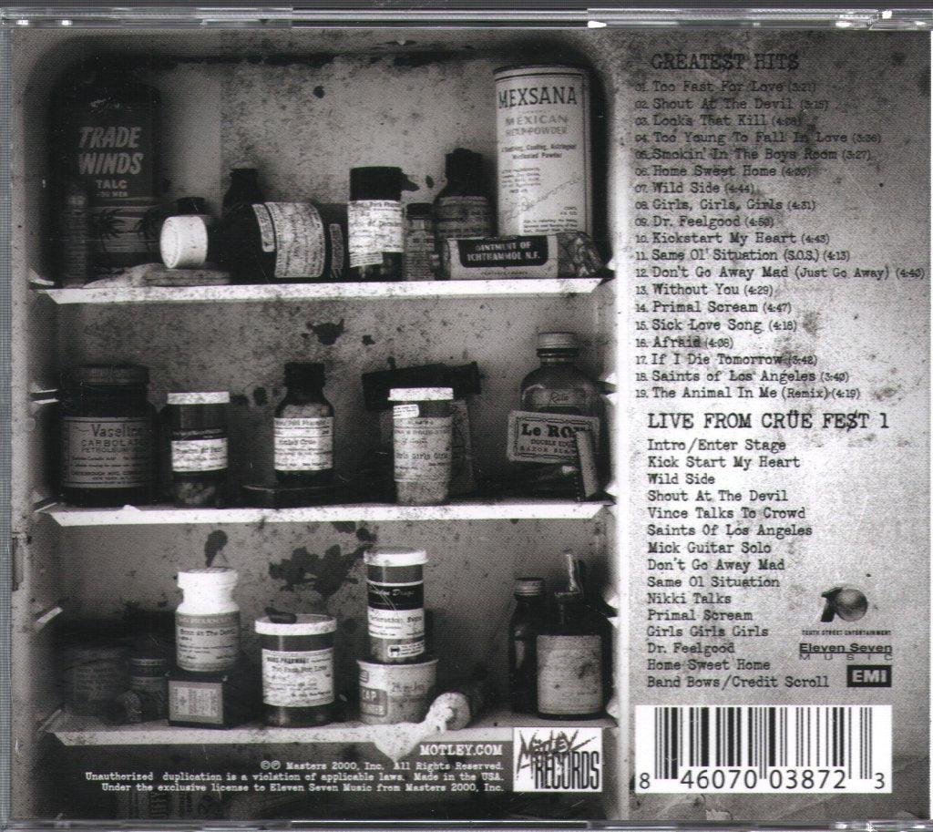 Mötley Crüe - Greatest Hits (Europe) - Cd/Dvd
