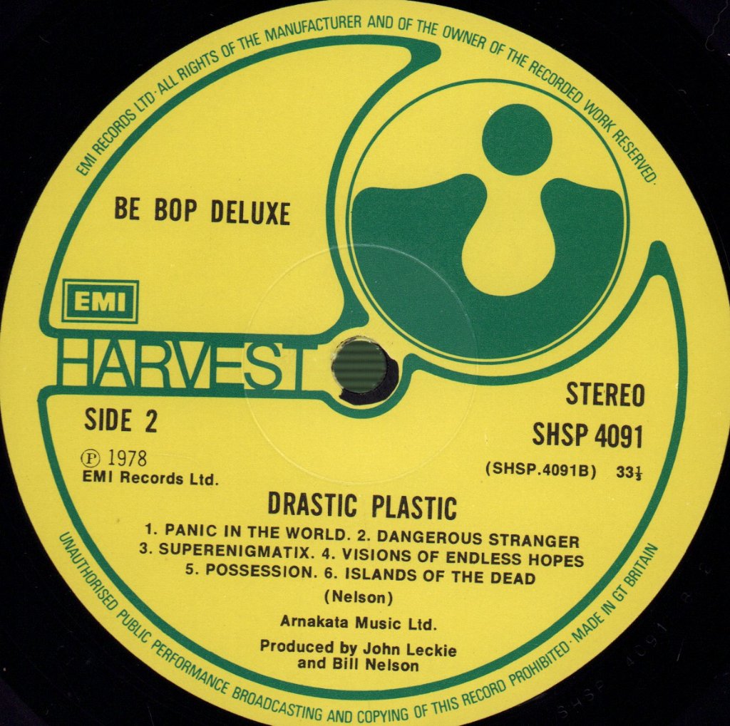 Be Bop Deluxe - Drastic Plastic - Lp