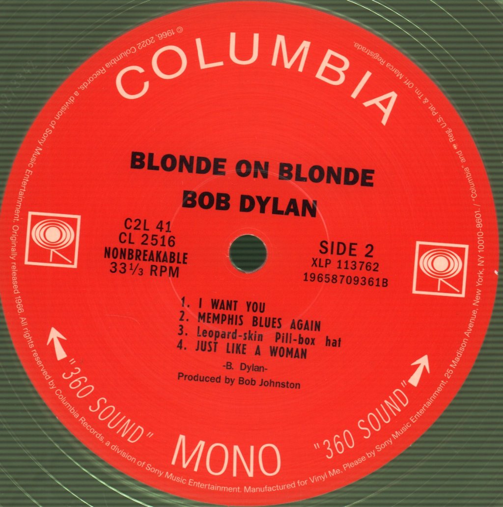 Bob Dylan - Blonde On Blonde - Double Lp