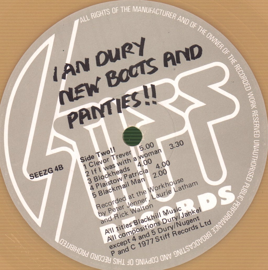 Ian Dury - New Boots And Panties!! - Lp