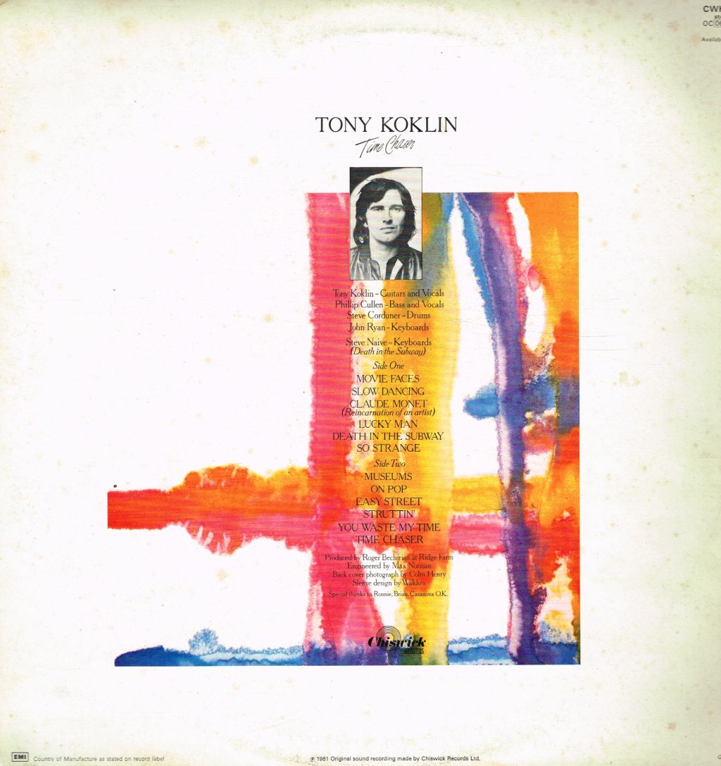 Tony Koklin - Time Chaser - Lp