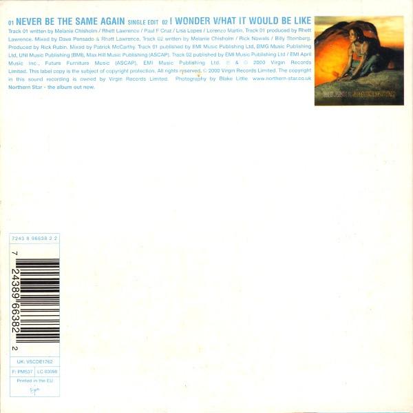 Melanie C Featuring Lisa Left Eye Lopes - Never Be The Same Again - Cd
