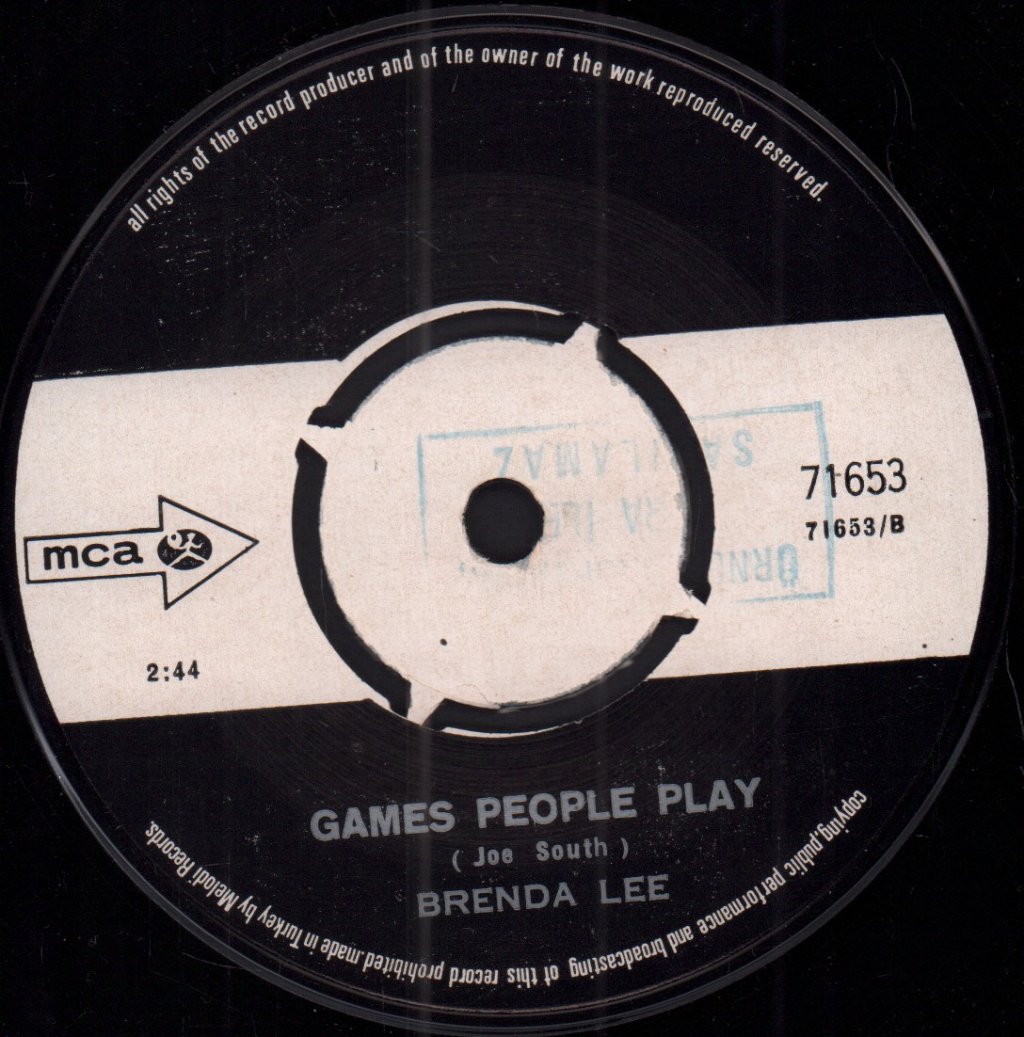 Brenda Lee - Proud Mary / Games People Play - 7 Inch