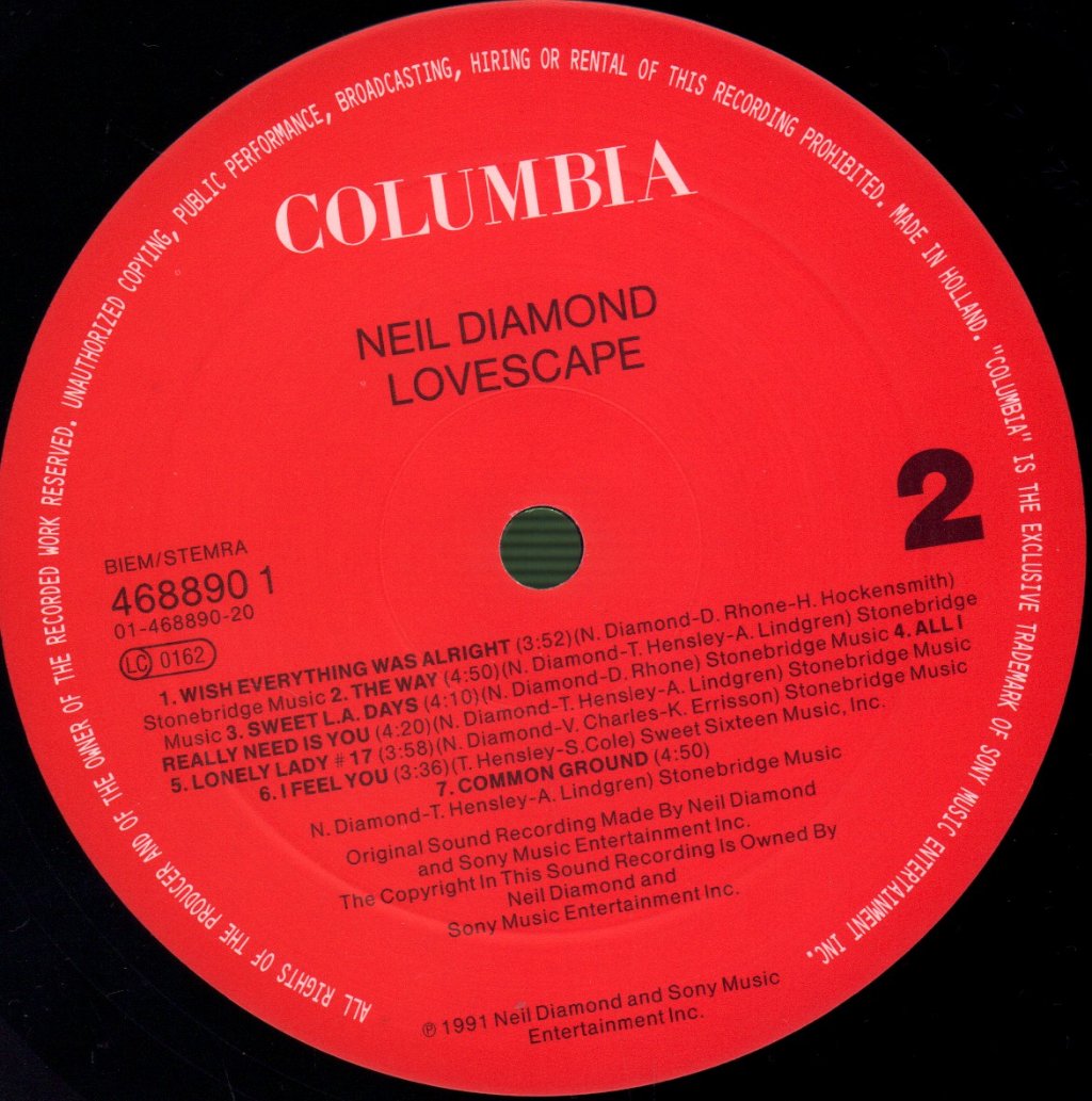 Neil Diamond - Lovescape - Lp