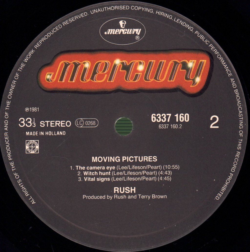 Rush - Moving Pictures - Lp