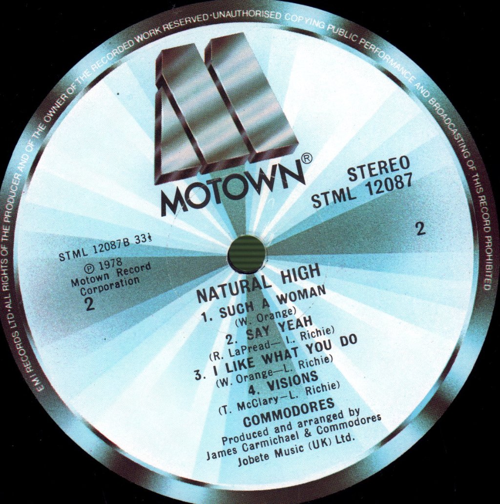Commodores - Natural High - Lp