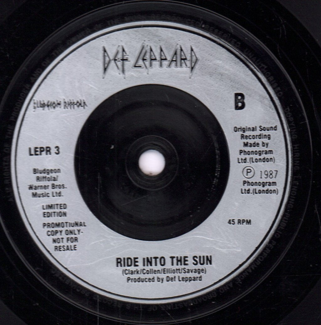 Def Leppard - Hysteria - 7 Inch