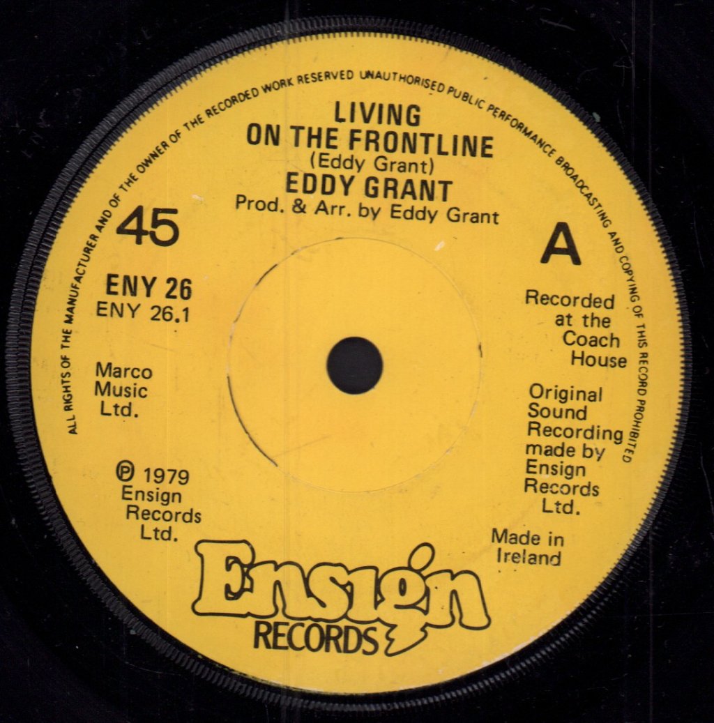Eddy Grant - Living On The Frontline - 7 Inch