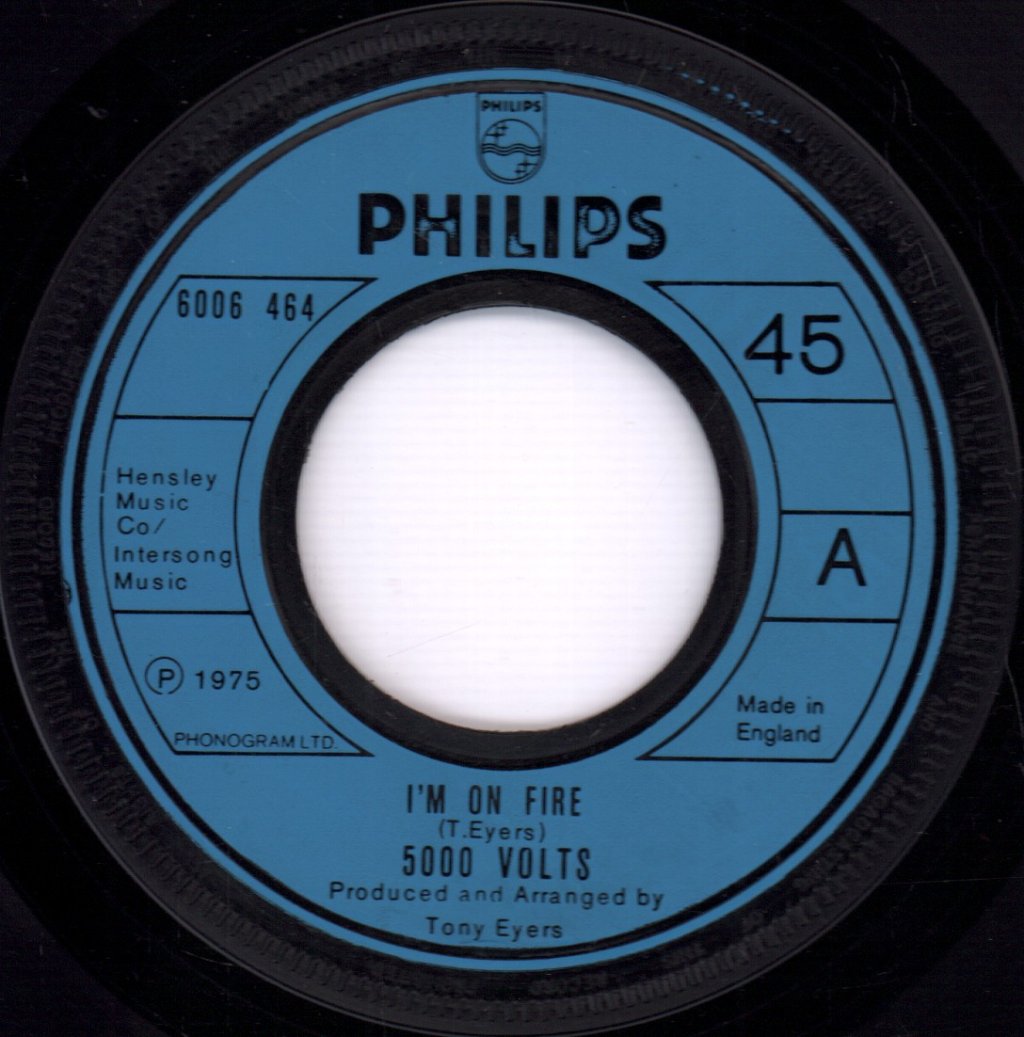 5000 Volts - I'm On Fire - 7 Inch