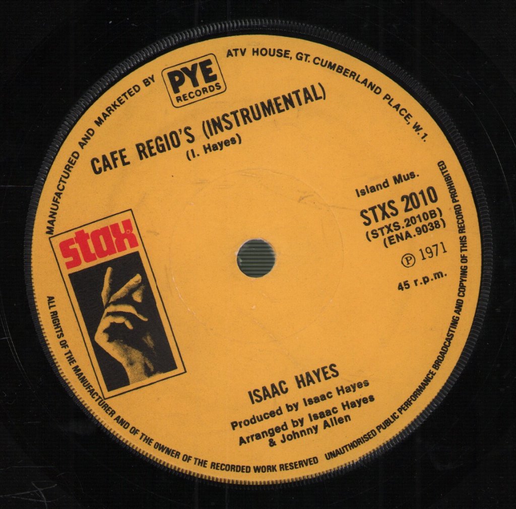 Isaac Hayes - Theme From Shaft - 7 Inch