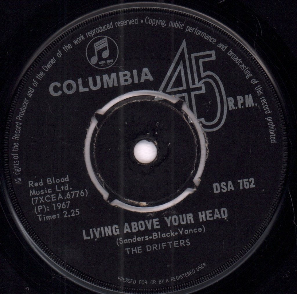 Drifters (South African) - Living Above Your Head - 7 Inch