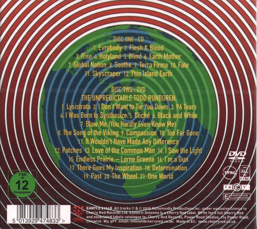 Todd Rundgren - Global - Cd/Dvd