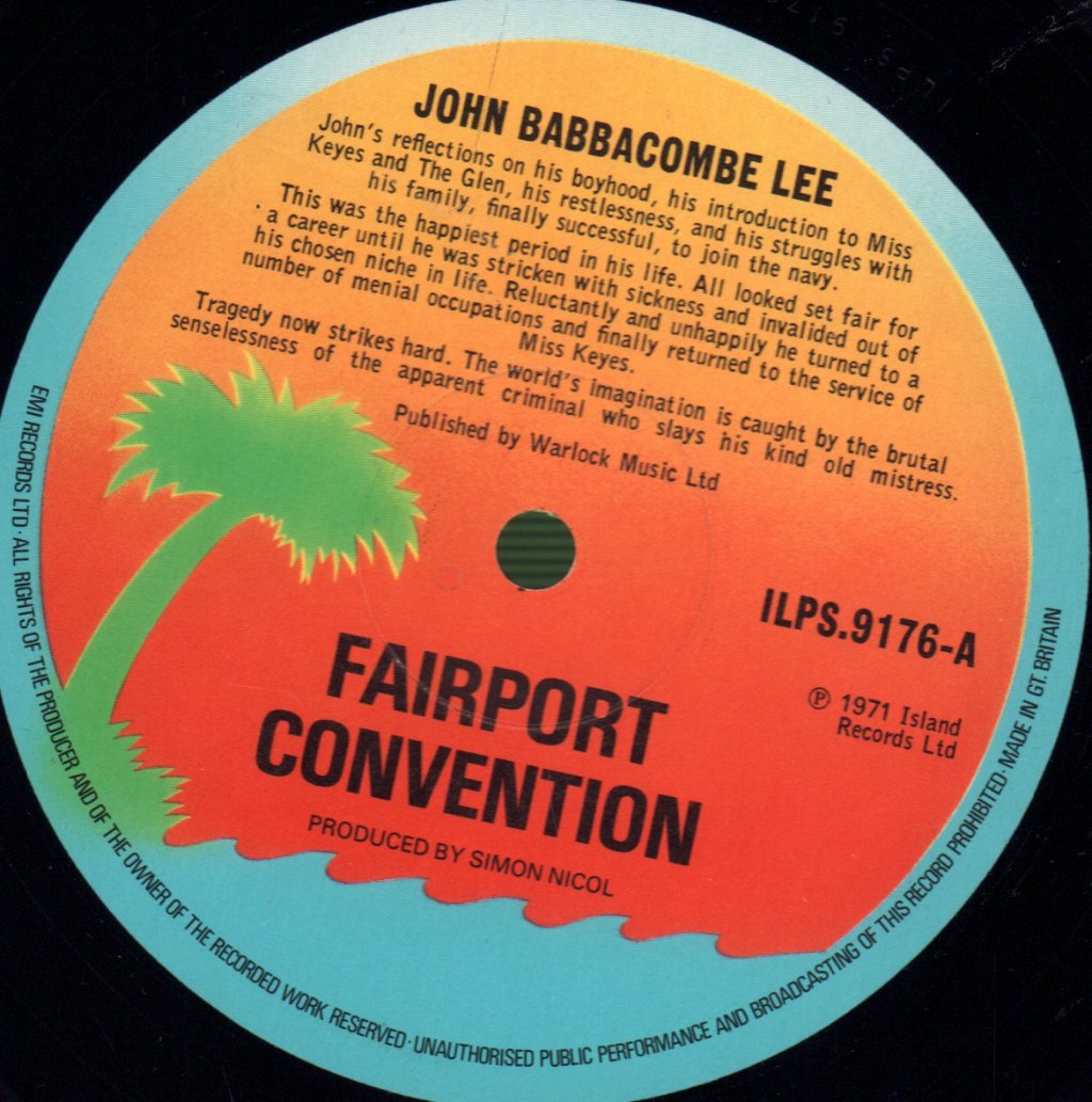 Fairport Convention - Babbacombe Lee - Lp