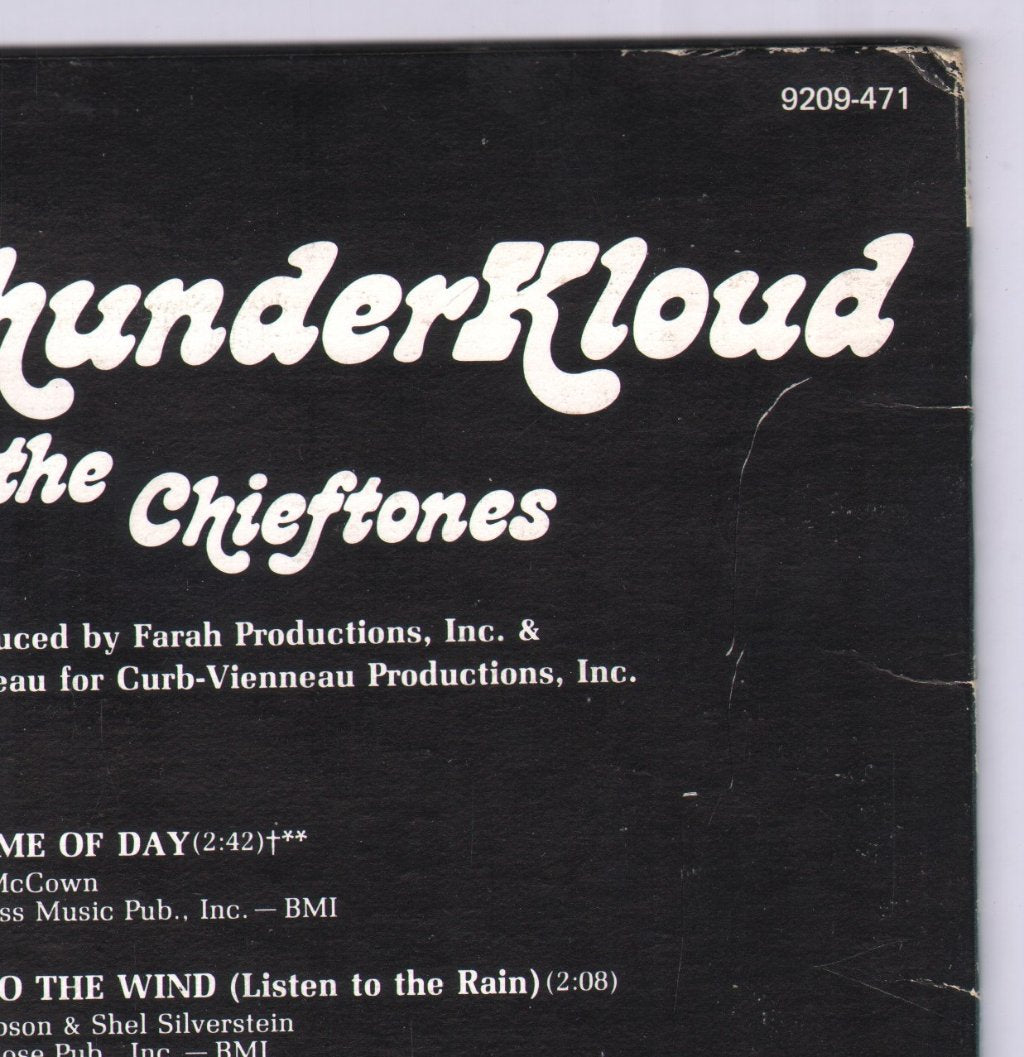 Billy Thunderkloud And The Chieftones - What Time Of Day - Lp