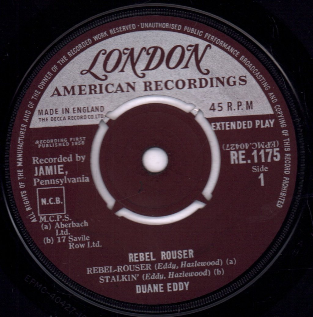 Duane Eddy - Rebel Rouser - 7 Inch