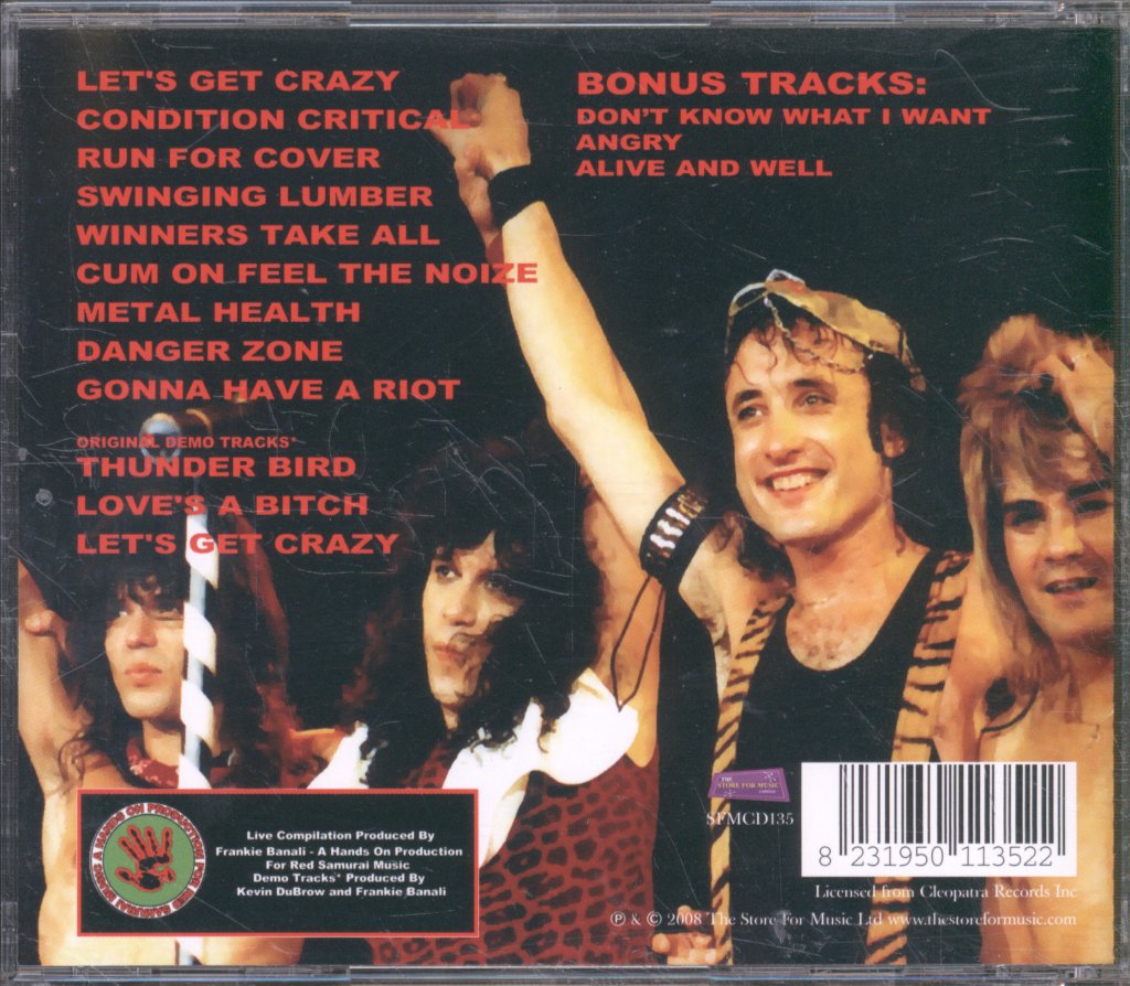Quiet Riot - Live & Rare (Volume 1) - Cd