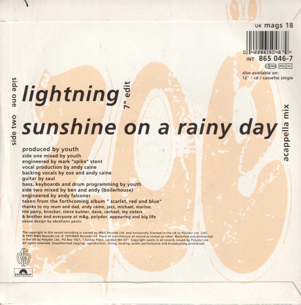 Zoe (90'S) - Lightning - 7 Inch