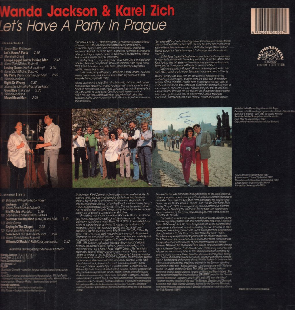 Wanda Jackson And The Party Timers - Let's Have A Party In Prague - Lp
