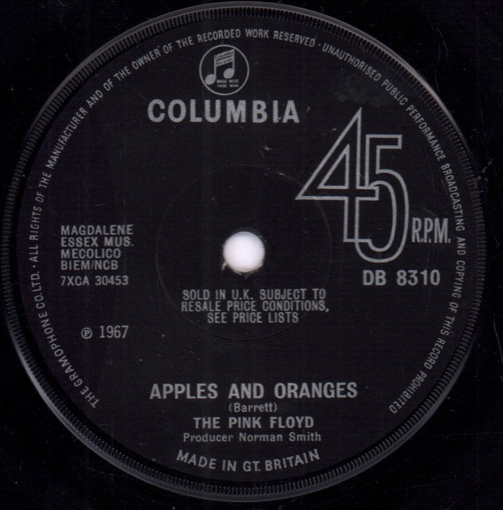Pink Floyd - Apples And Oranges - 7 Inch