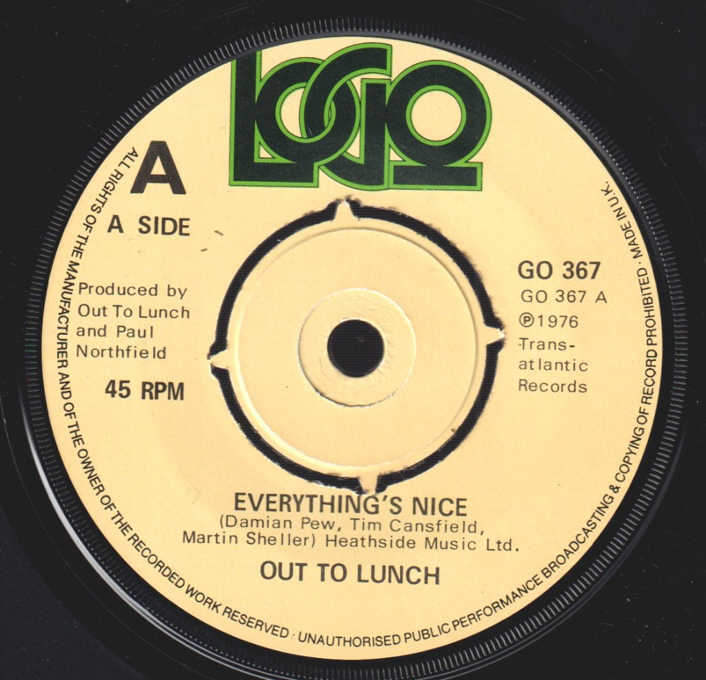 Out To Lunch - Everything's Nice - 7 Inch