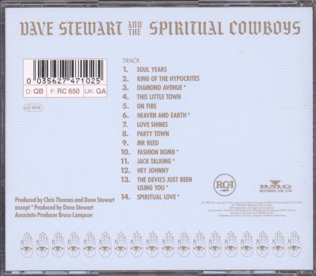 Dave Stewart And The Spiritual Cowboys - Dave Stewart And The Spiritual Cowboys - Cd
