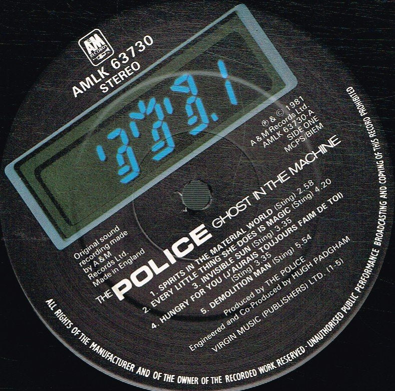 Police - Ghost In The Machine - Lp