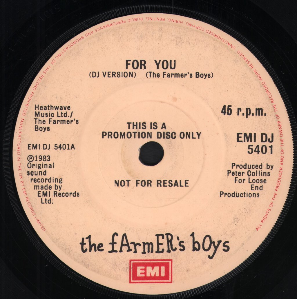 Farmer's Boys - For You - 7 Inch