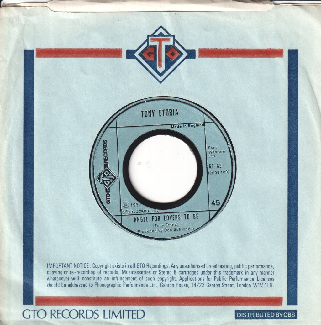 Tony Etoria - I Can Prove It - 7 Inch